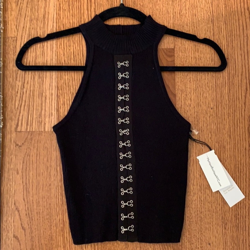Black crop top